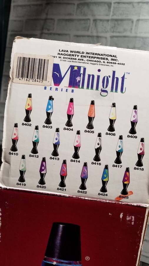 Original Laval Lite Lamp 8425 Midnight Series Purple Liquid