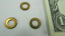 Lot of 200 Solid Brass Flat Washers #10 or 5MM ID, .362" / 9.19 MM OD Hardware