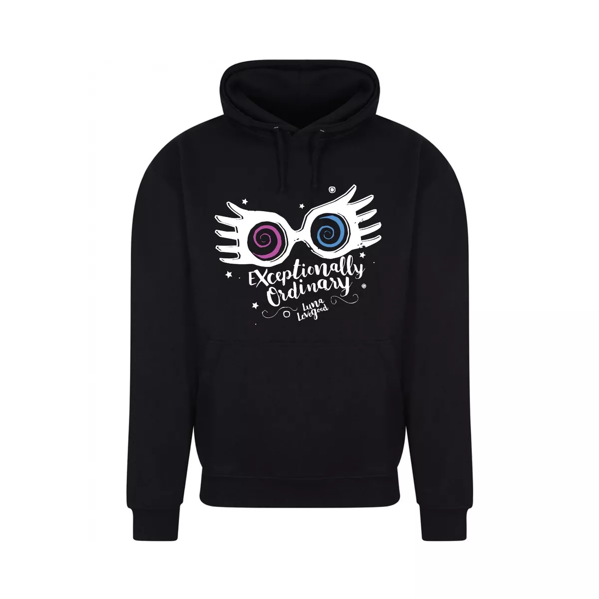 Luna Lovegood Hoodie Exceptionally Ordinary Black Hoodie Hooded