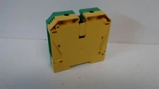 NEW TAKE OUT! ALLEN-BRADLEY 95MM GREEN/YELLOW TERMINAL BLOCK 1492-JG120