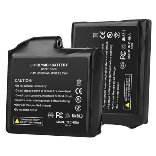 7.4V Heated Gloves Socks Battery, Dual Charger, USB 2200mah 7.4V 2200mAh