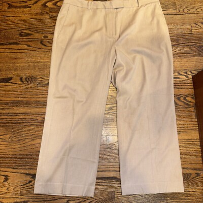 Brooks Brothers 346 Caroline Fit 100% Wool Tan Dress Pants