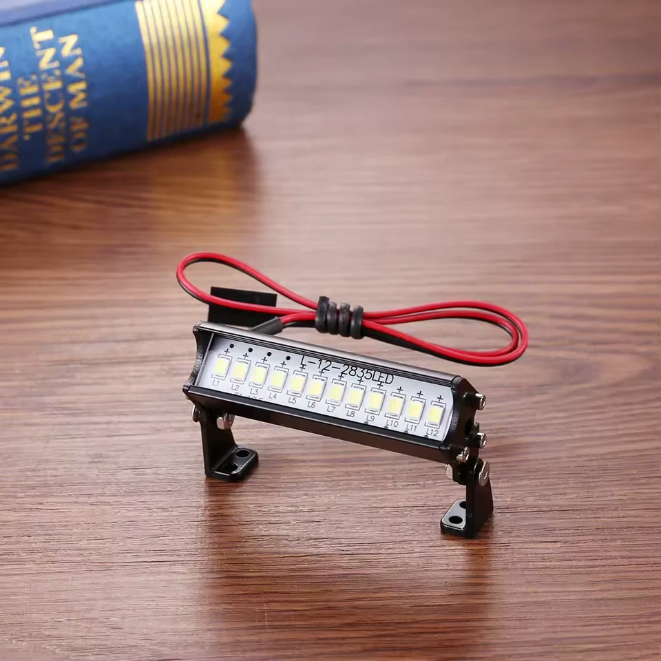 RC Car 55mm 12 LED Light Bar for Crawler Buggy Truck Headlight Scale Accessories - Image 2 of 4
