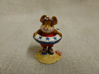 Wee Forest Folk Little Dipper Fourth of July Special M-278 Red White Blue