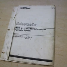 CAT M312 M315 M318 EXCAVATOR Hydraulic System Shop Schematic manual service