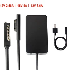 For Microsoft Surface 2 3, Pro 1 2 3 4 5 6, Surface RT Laptop Charger AC Adapter