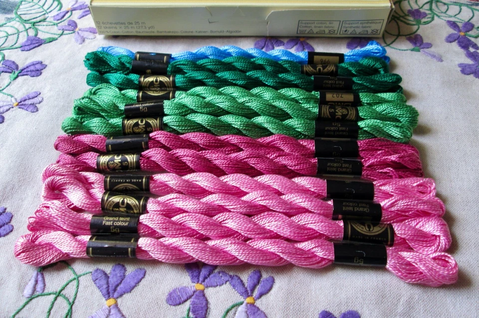 DMC Pearl Cotton Made in France,non-divisible twisted,mercerized cotton thread - Image 4 of 4