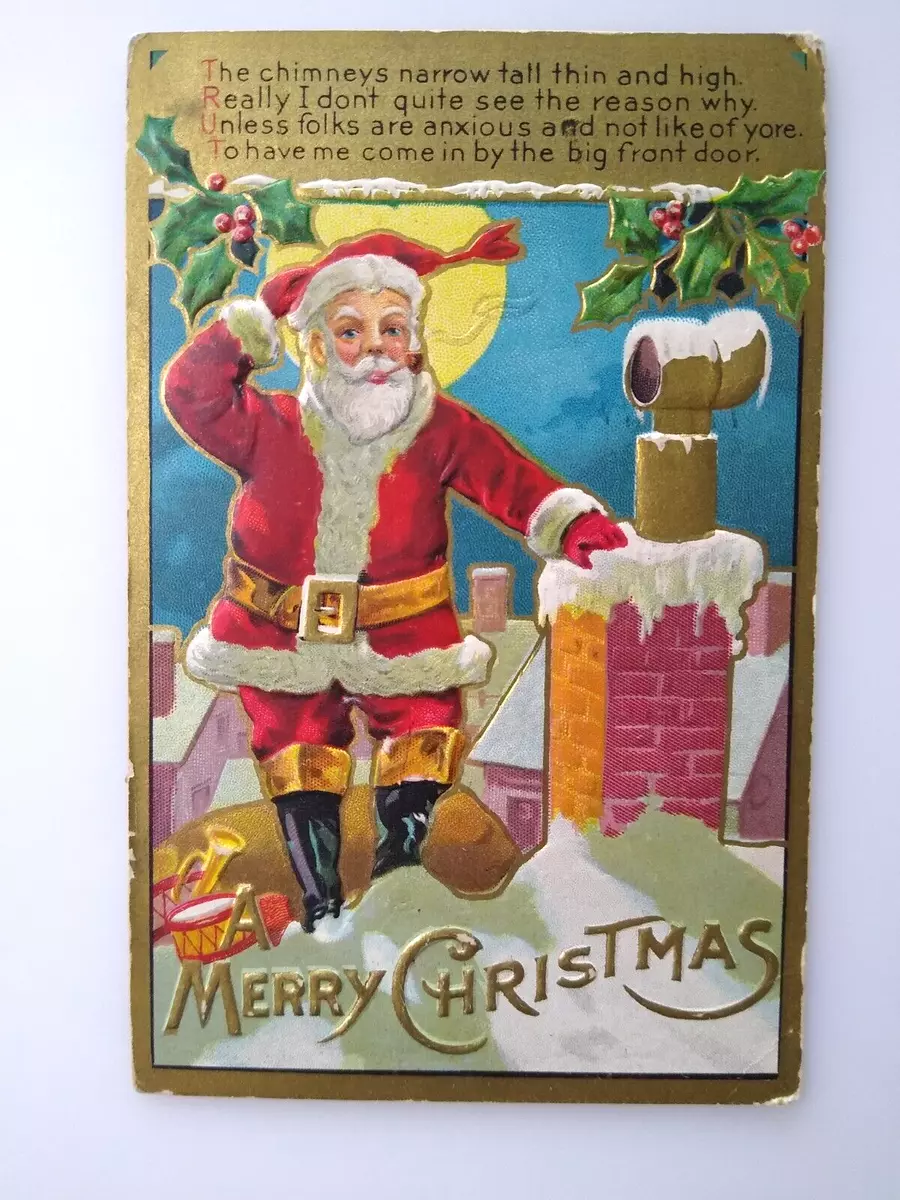 Christmas Santas Postcards, series 1