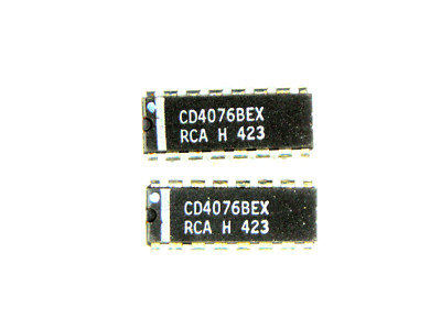 CD4076BEX  ''Original''  RCA  16P DIP CMOS IC  2   pcs