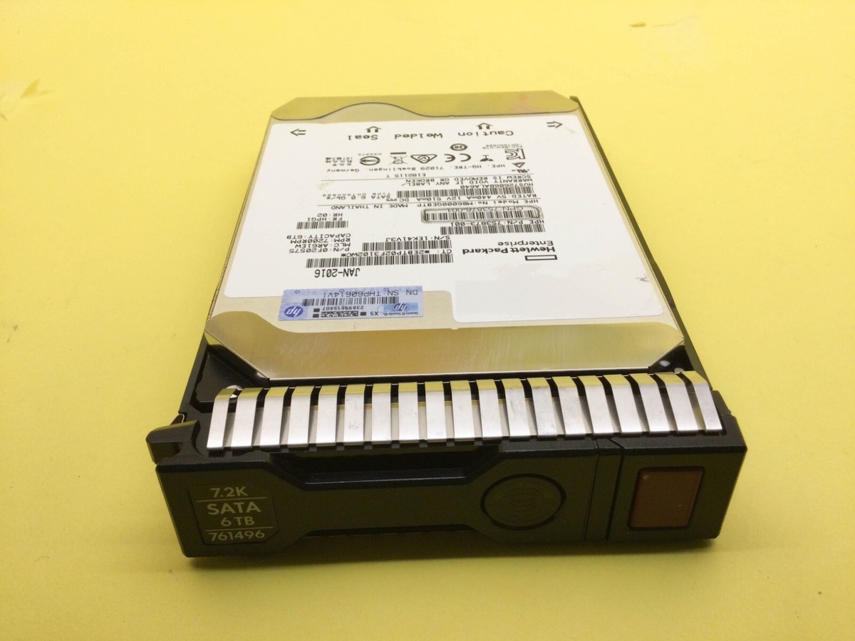 753874-B21 HP 6TB SATA 6Gb/s 7.2K LFF (3.5IN) SC HDD 761496-001 | eBay