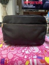 Stone Mountain Black Leather Everyday Shoulder Bag Purse Handbag