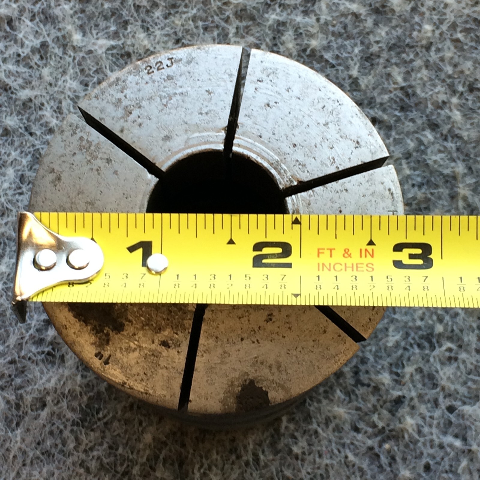 Hardinge 22J Collet 1” Diameter ROUND Serrated LATHE COLLET CHUCK NOSE