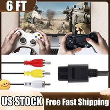 For Nintendo 64 N64 SNES Gamecube 6FT RCA TV AV Audio Video Stereo Cable Cord