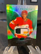 Juuso Valimaki 2018-19 Upper Deck Trilogy Green #18/49 Rookie Level 2 - Calgary