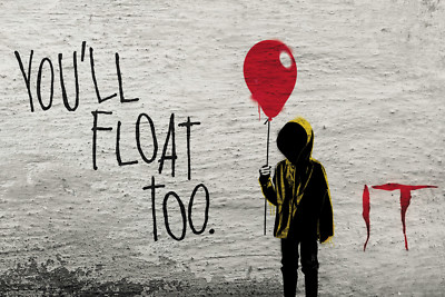 Poster IT (ES) - Graffiti - You´ll Float Too - Banksy Style 91,5x61cm NEU 59104