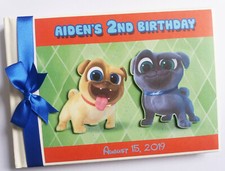 Kids TV characters Pugs birthday guest book, album, gift