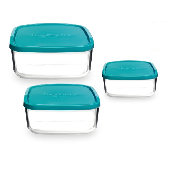 Bormioli Frigoverre Contenitore Quadrato Con Coperchio - Vetro Temperato, Ø 150 Mm, Per Conservazione Alimenti - Foto 8