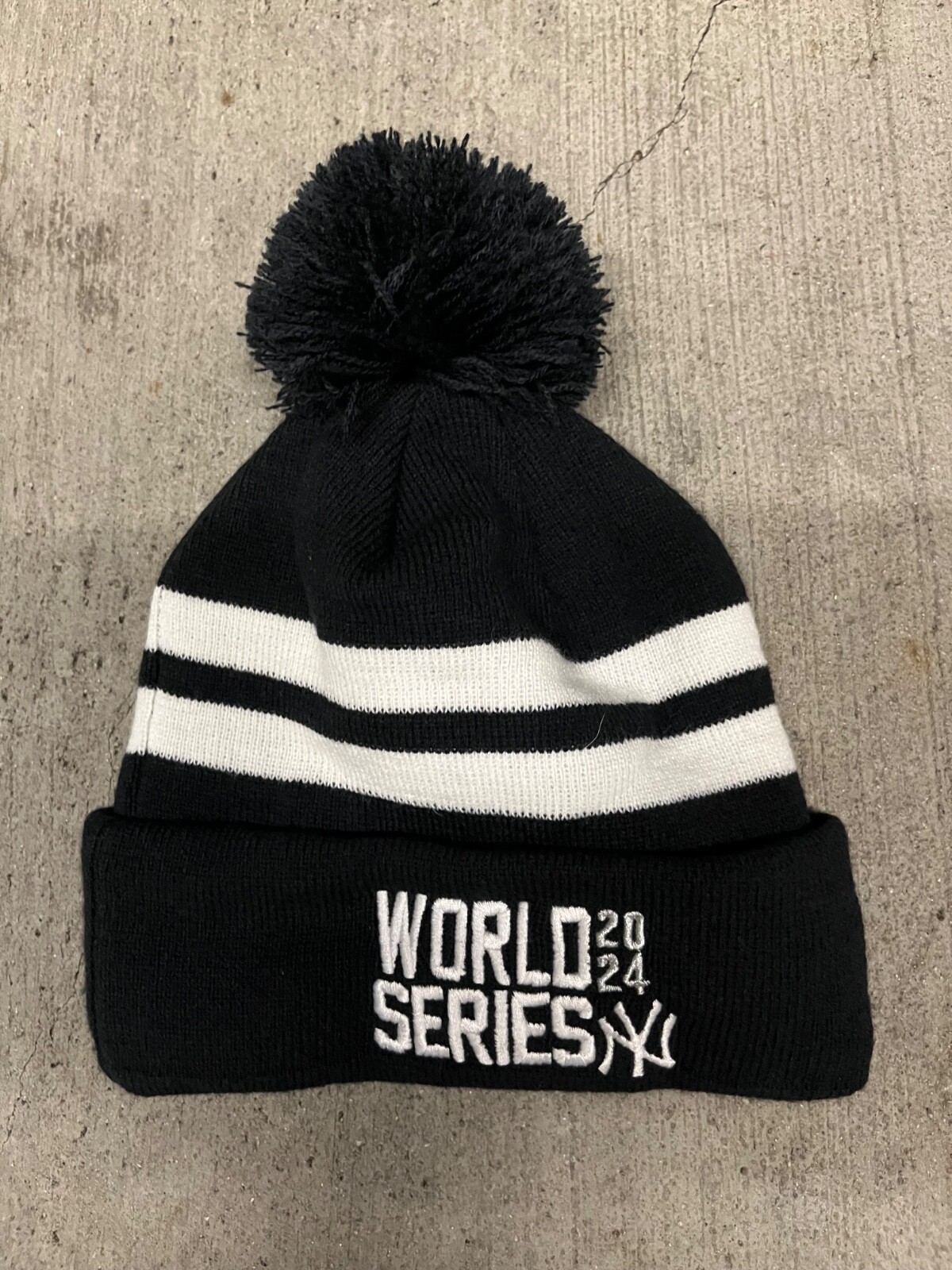 NEW '47 Brand World Series 2024 Adult New York Yankees Knit Beanie W/Pom