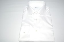NEW BRIONI Dress White SHIRT 100 Cotton Size 17 Us 43 Eu  SE30 