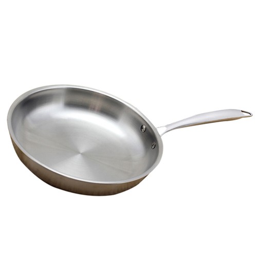 1 Pc Non-stick Pans Frying Pan Kitchen Stainless Steel Breakfast Cooking