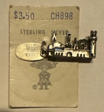 Vintage Maisel Death Valley Scotty's Castle Sterling Silver Charm Pendant New