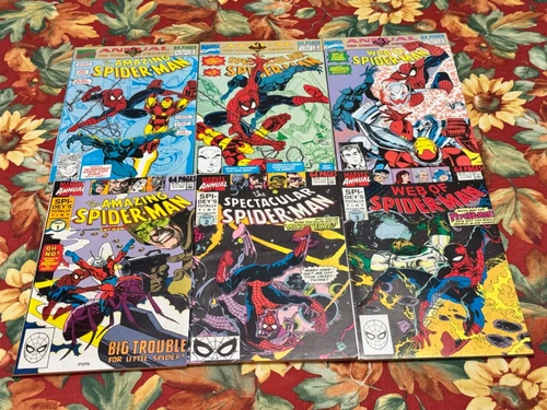 The Amazing, Web Of & Spectacular Spider-Man 6 Annuals 1990-1991  NM
