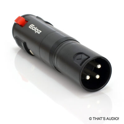 EDGE XLR ADAPTER: 3 polig XLR (Stecker) auf 6,35mm 1/4'' Klinke (Buchse) TRS