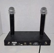 ACESONIC VHF-8012 Dual Rechargeable Wireless Microphone System *Missing Antennas