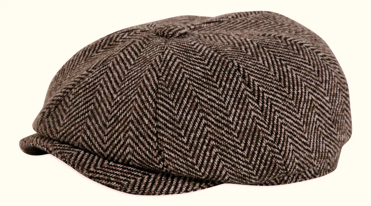 Flat cap hotsell with button