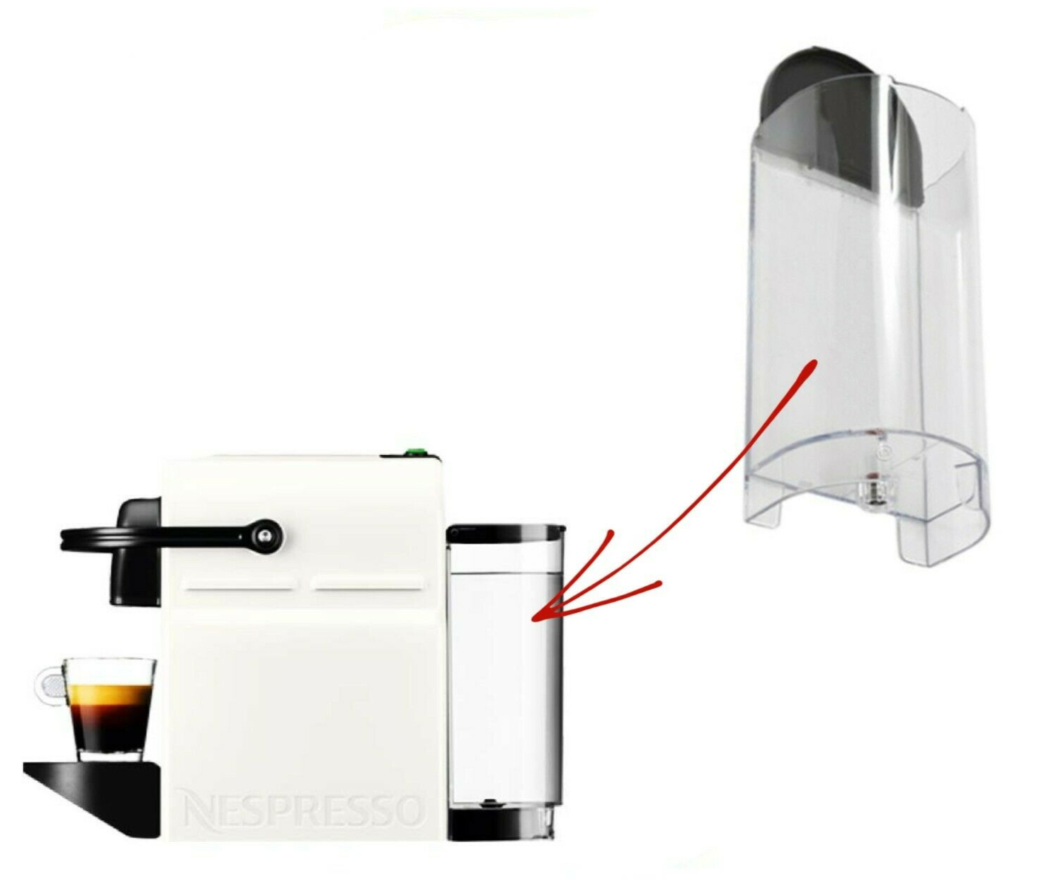 NESPRESSO MAGIMIX Coffee Machine Water Tank Genuine Inissia XN1001 M105