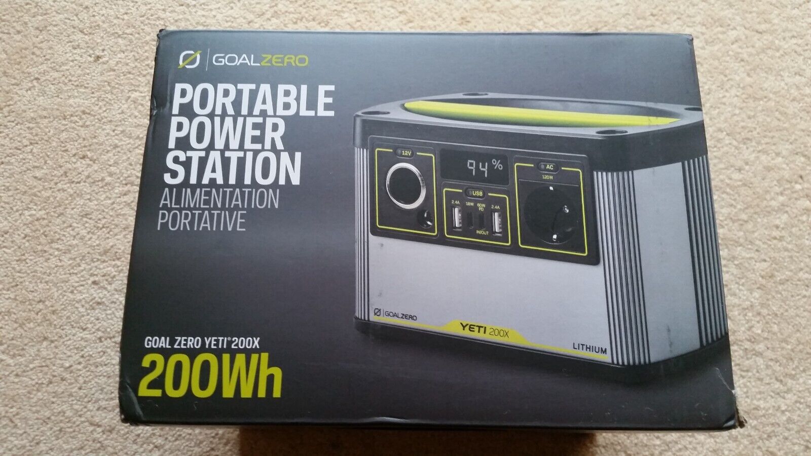 Goal Zero Yeti 200x Lithium Portable Power Station - 230v for sale