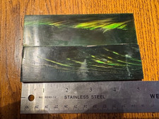 BEAUTIFUL GREEN COLORED BUFFALO HORN KNIFE HANDLE MATERIAL BLANK SCALES