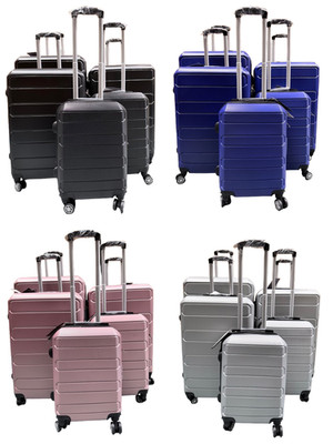 ABS Hartschalenkoffer 8 Räder Trolley leichtes Reisegepäck Kofferschloss