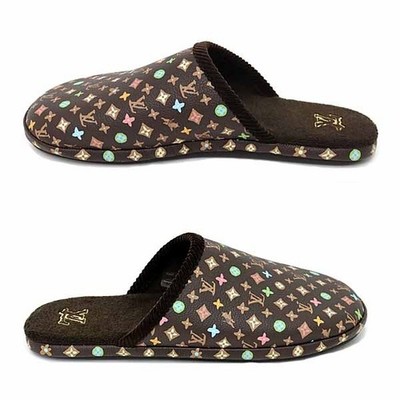 LOUIS VUITTON Palace Mule Slippers Monogram Craggy Moca  display picture 2
