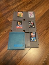 5x NES game lot: Blades of Steel, NFL, Mario/Duck Hunt, Tecmo Super Bowl, TMNT 2 image