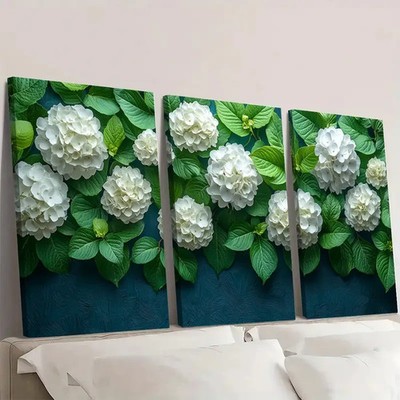 3pcs  Garden Lover Hydrangea M Wall Art Canvas  Unframed/Framed