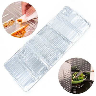 Gas Stove Oil Splatter Screen - Removable Foil Shield to Reduce Cleaning Effort