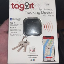 Tzumi Tag It Discrete Bluetooth Tracking Device with Alarm Black