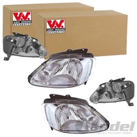 2X VAN Wezel H4 Scheinwerfer SET Links+Rechts Passend FüR VW FOX