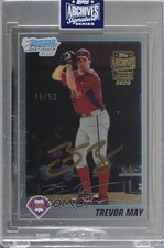 2020 Topps Archives Signature Series 46/52 Trevor May Buyback Auto 1u3