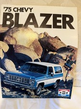 1975 CHEVROLET BLAZER 8-page illustrated brochure with specs