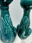 MCM HUGE Vintage Rare Holt Howard Long Neck Ceramic Stylized Cat Shakers Japan — photo 6