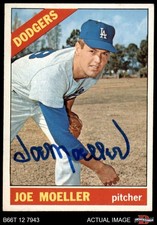 1966 Topps #449 Joe Moeller Dodgers AUTO Signed