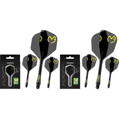 WINMAU DARTBOARD COMPANY LTD Winmau Dart Fusion MvG Michael van Gerwen PacMan Flight- Schaftsystem NEU 🚀🥇