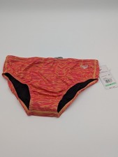 Speedo Mens Size 34 Vibe Collection Brief Eco Endurance Swim Suit Post It Pink