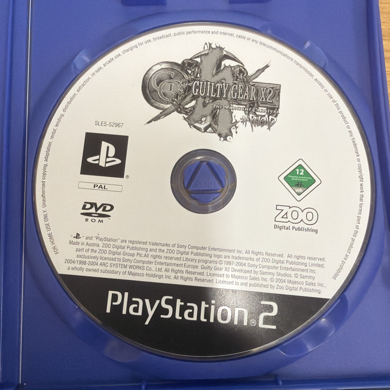 Guilty Gear X2 Sony Playstation 2 PS2 Game Video Games PAL - Disc Only