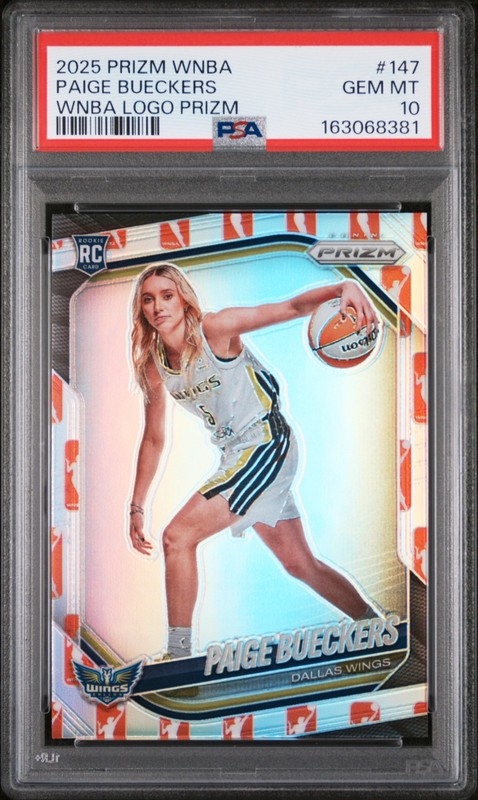 2025 Panini Prizm WNBA #147 Paige Bueckers WNBA Logo Prizm PSA 10 🏀🔥