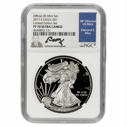2017S American Silver Eagle $1 Edmund C Moy Signature NGC PF 70 UCAM