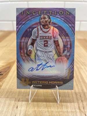 Arterio Morris Texas Basketball Topps Inception Blue Autograph Rookie Card Auto