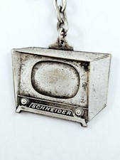 Portachiavi - Televisore Schneider - Radio Centrale Oran Algeria - Vintage Metal